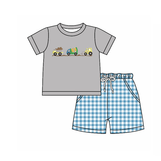 pre order construction truck shorts set