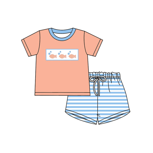 pre order fish shorts set