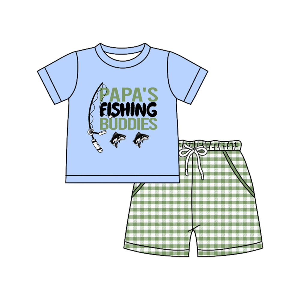 pre order papa's fishing buddies shorts set