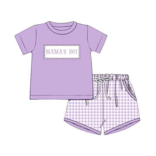 pre order mama's boy shorts set