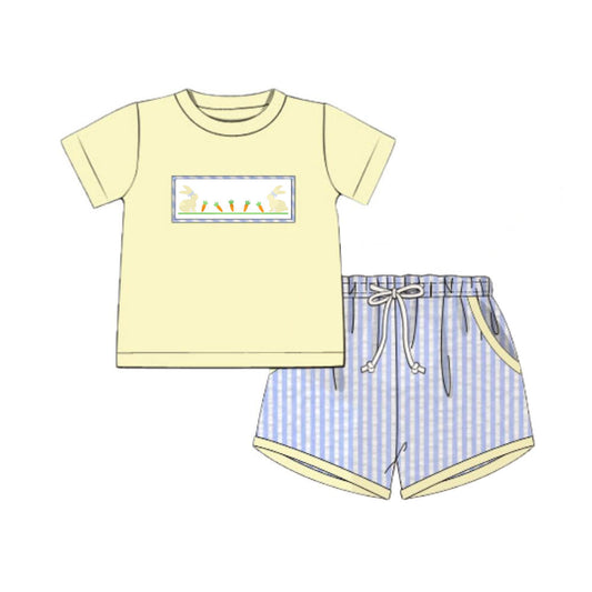 pre order rabbit carrot boy shorts set