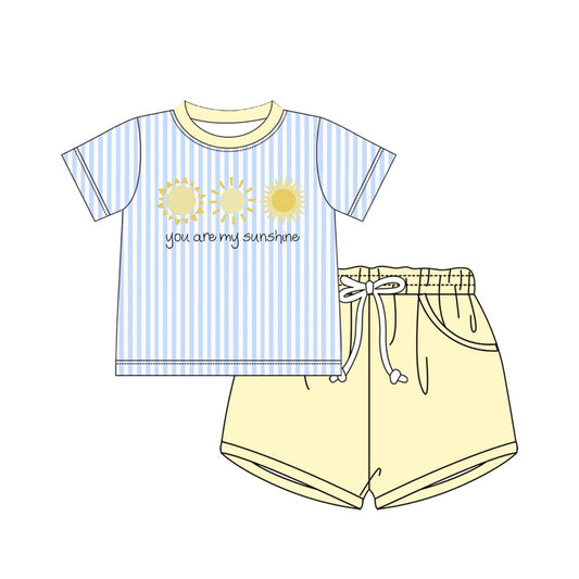 pre order you are my sunshine boy shorts set