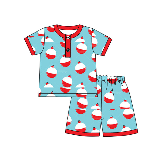 pre order gone fishing boy shorts pajama set