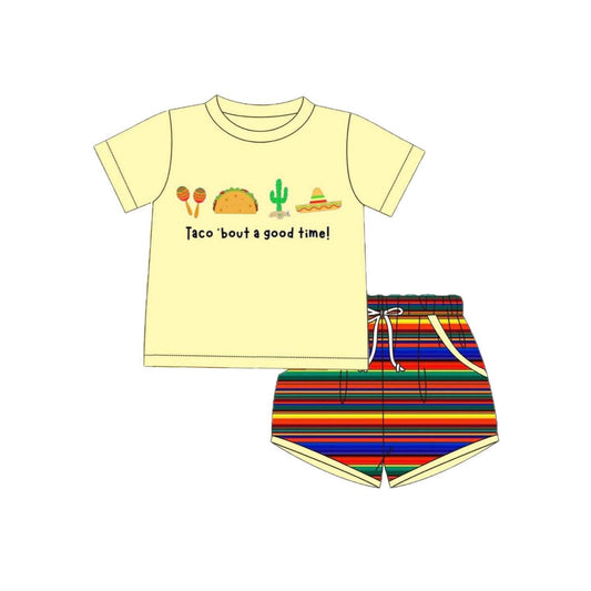 pre order taco shorts set for boy