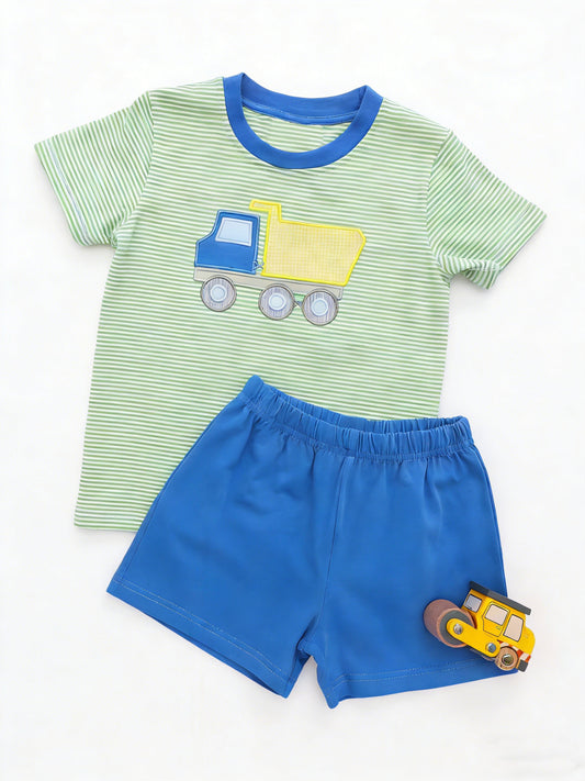 pre order truck shorts set summer boy clothes