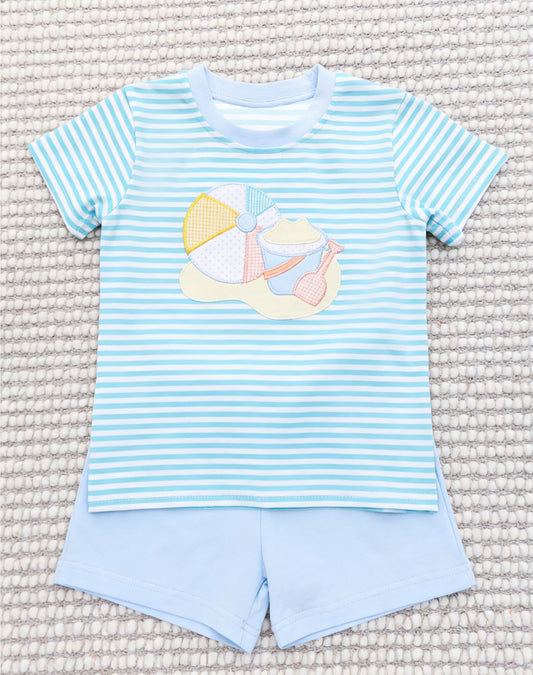 pre order beach ball shorts set summer boy clothes
