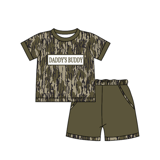 pre order daddy's buddy shorts set summer boy clothes