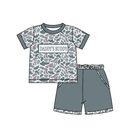 pre order daddy's buddy shorts set summer boy clothes