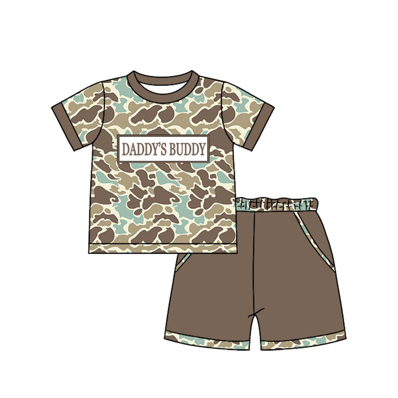 pre order daddy's buddy shorts set summer boy clothes