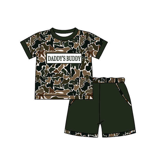 pre order daddy's buddy shorts set summer boy clothes