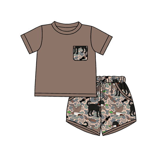 pre order hunting shorts set baby boy clothes