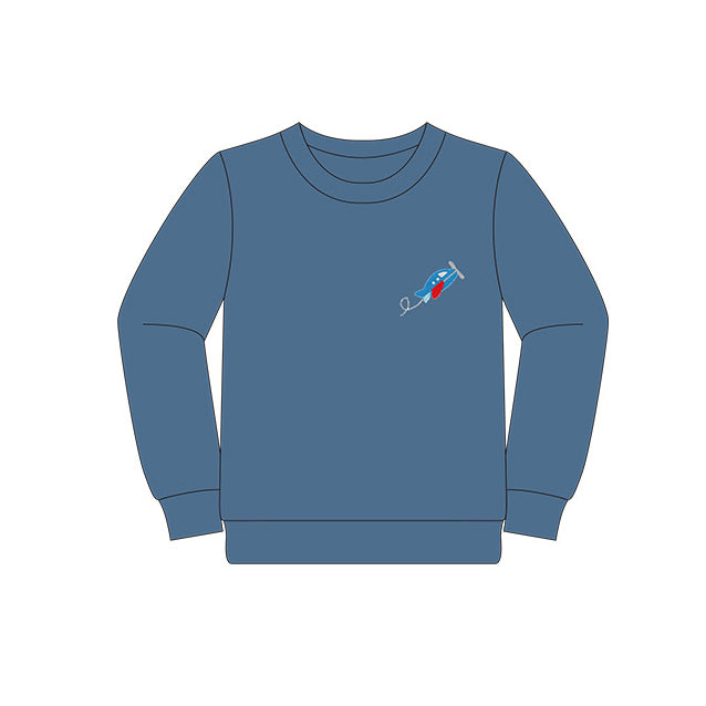 pre order Fish Hook Sweatshirt, Blue