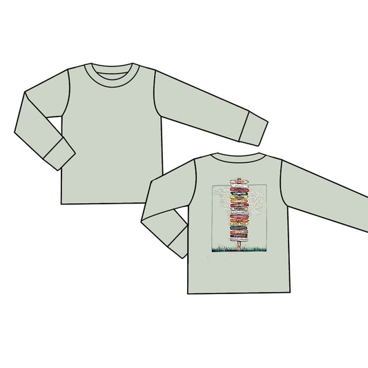 pre order  boy long sleeve pullover shirt