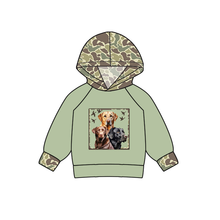 pre order toddler boy hunter clothes dog print hoodie