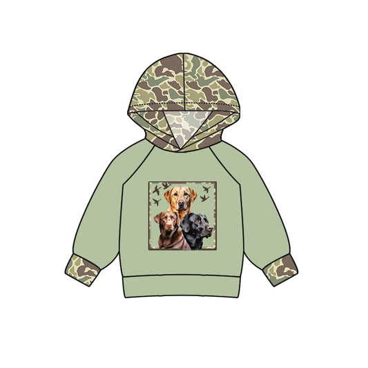 pre order toddler boy hunter clothes dog print hoodie