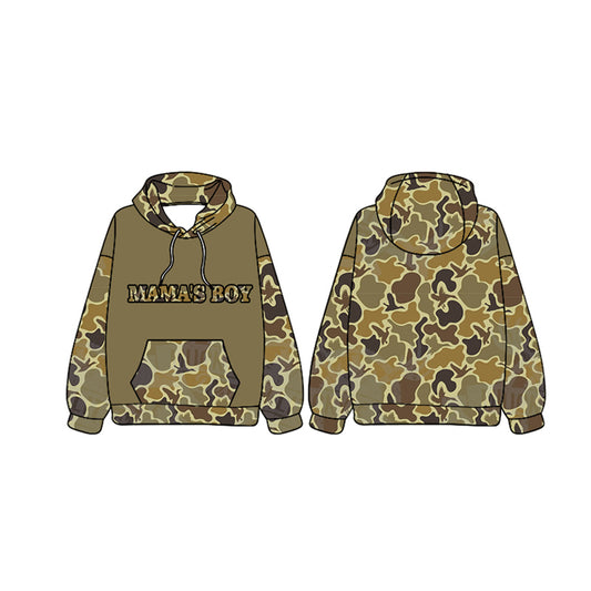 pre order kids clothes mama's boy camo hoodies