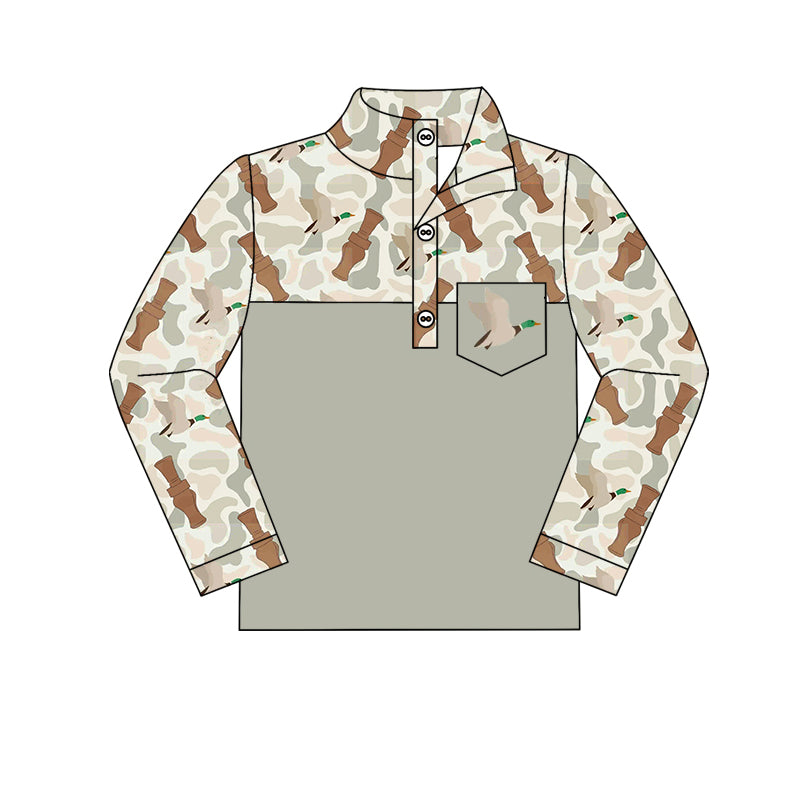 pre order camo duck call zip pullover boy