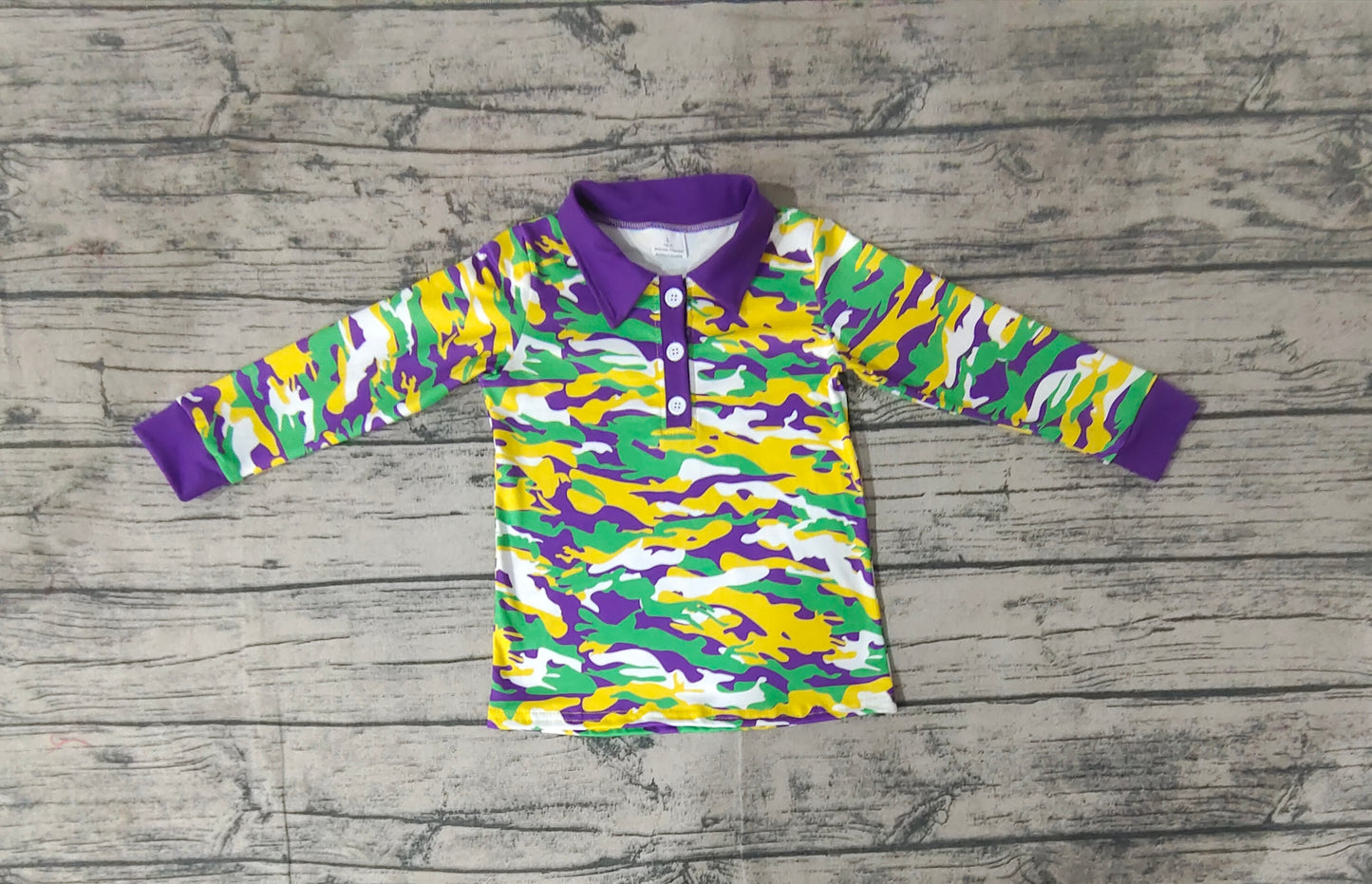 pre order baby boy mardi gras polo shirt