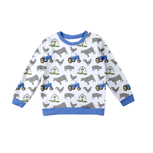 pre order baby boy pullover sweatershirt-farm life