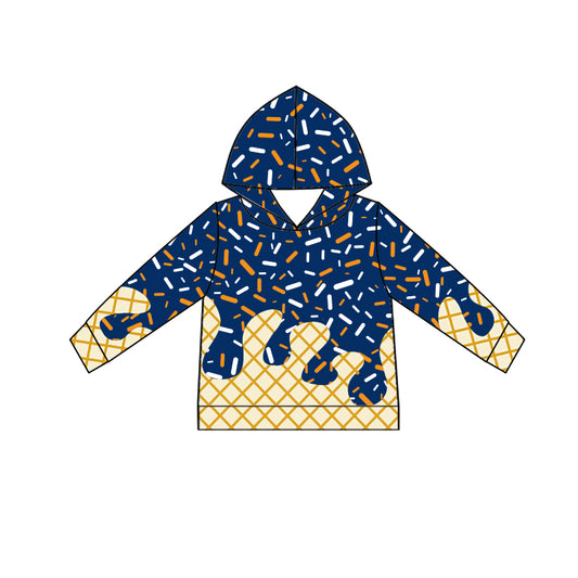 Pre order long sleeve ice cream kids hoodies