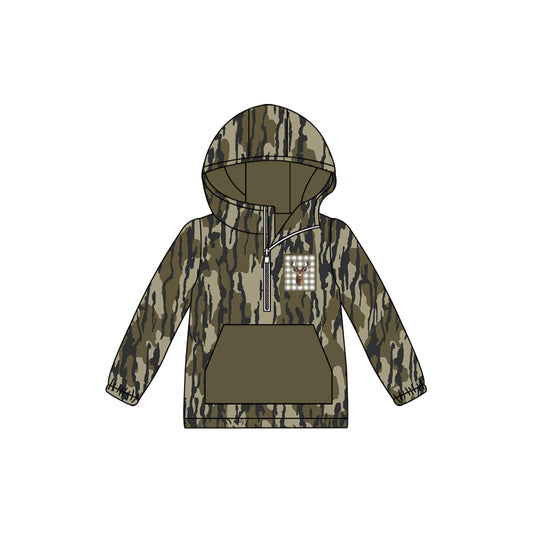 Pre order boy long sleeve camo hoodie