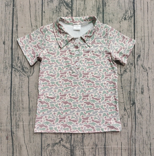 pre order boy camo polo t-shirt
