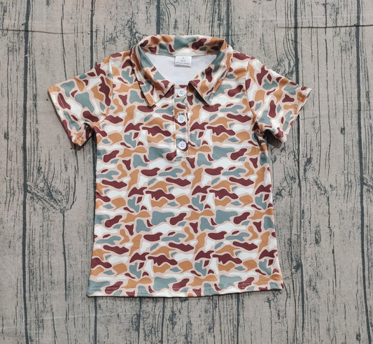 pre order boy camo polo t-shirt