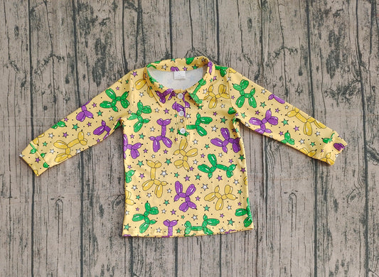 pre order baby boy mardi gras polo shirt
