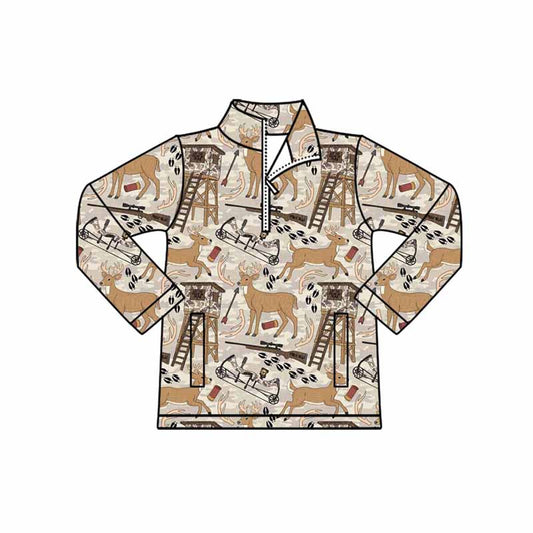 pre order hunting zip pullover boys top