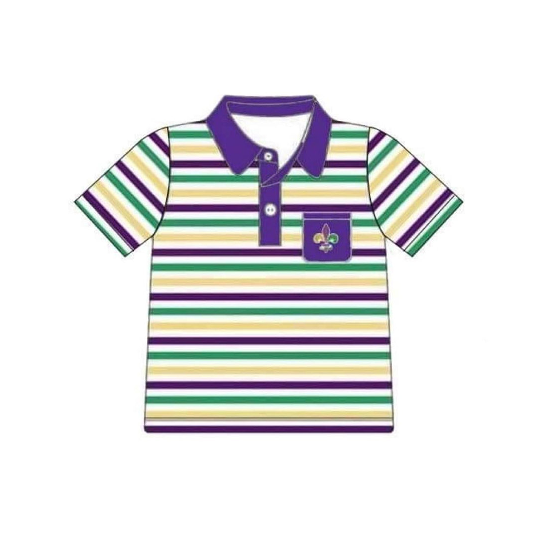 pre order mardi gras polo tee