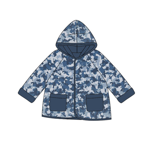Pre order camo hooded jacket with pocket