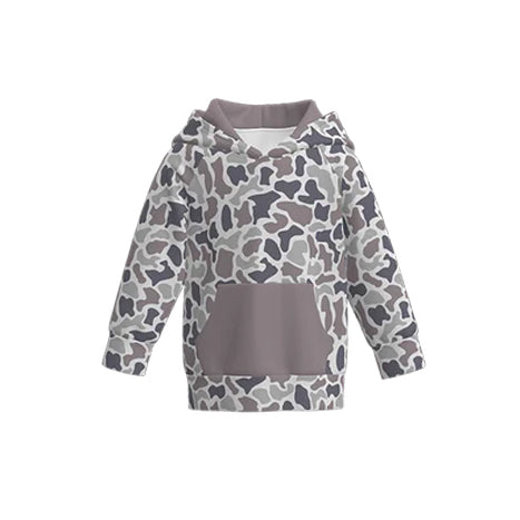 Pre order camo hoodie with pocket