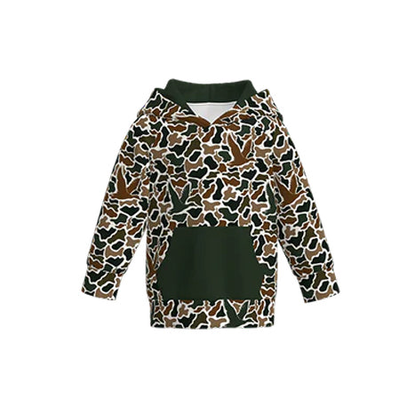 Pre order camo hoodie with pocket
