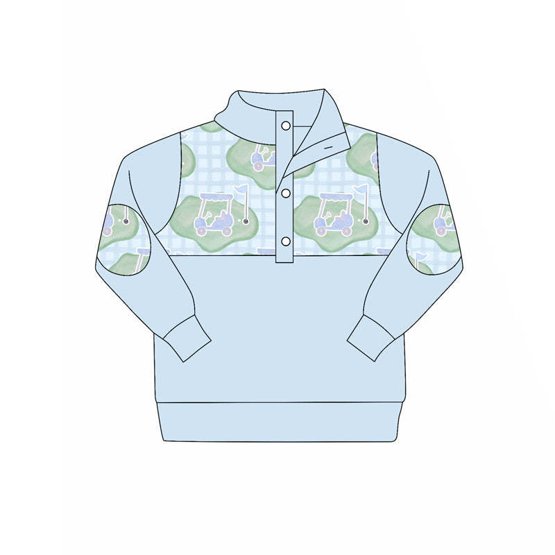 Pre order long sleeve golf button up pullover