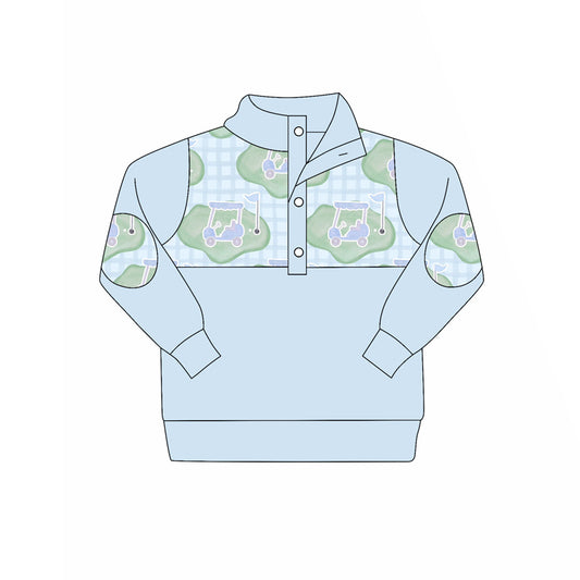 Pre order long sleeve golf button up pullover
