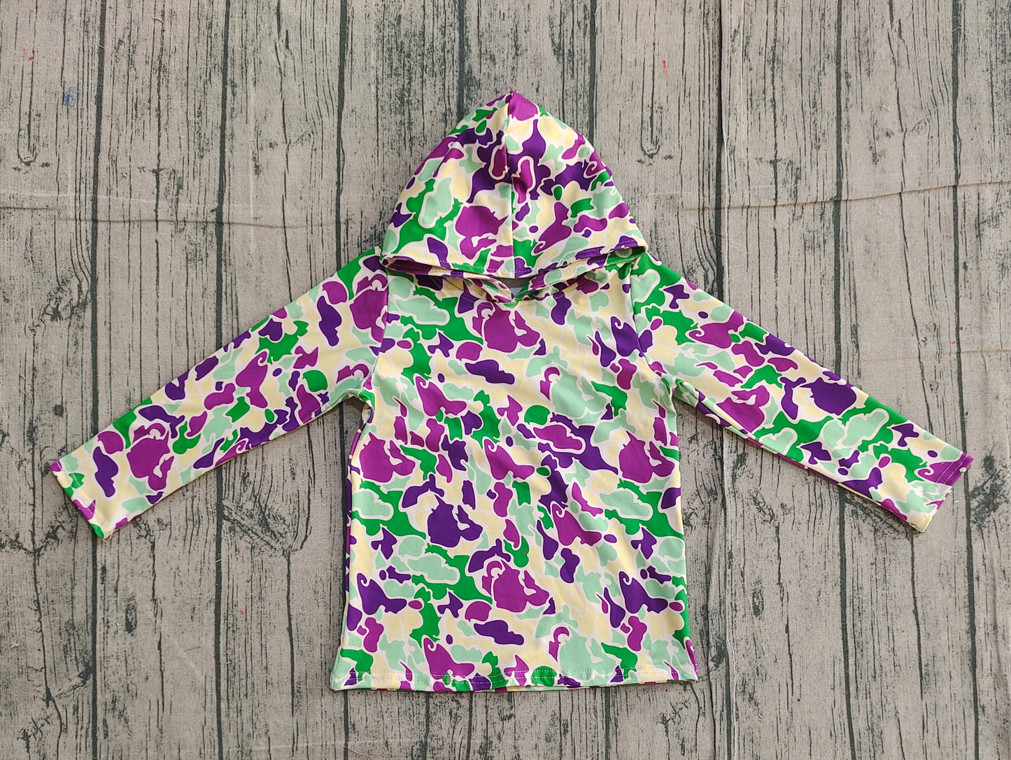 Pre order mardi gras camo hoodie