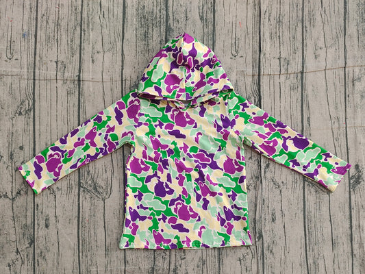 Pre order mardi gras camo hoodie