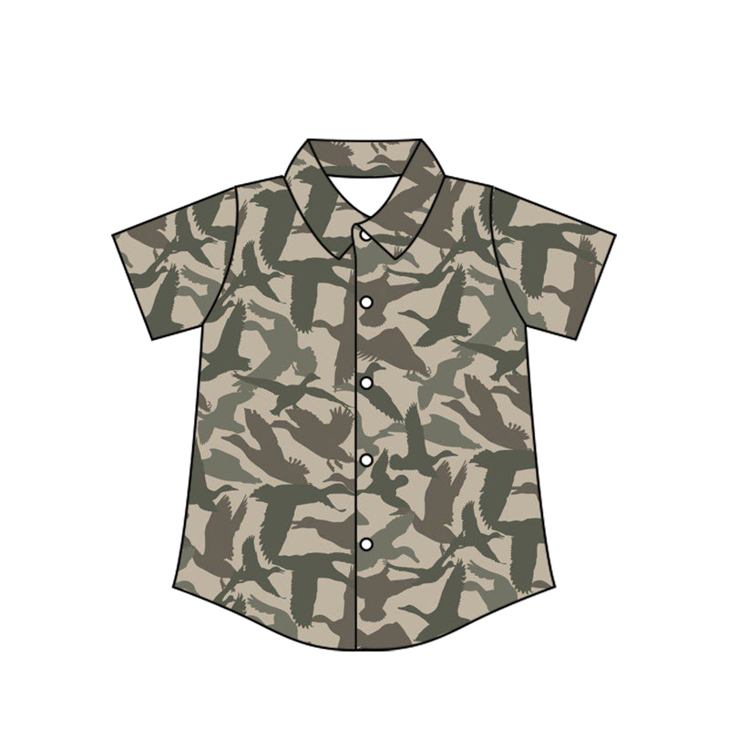 pre order camo button t-shirt