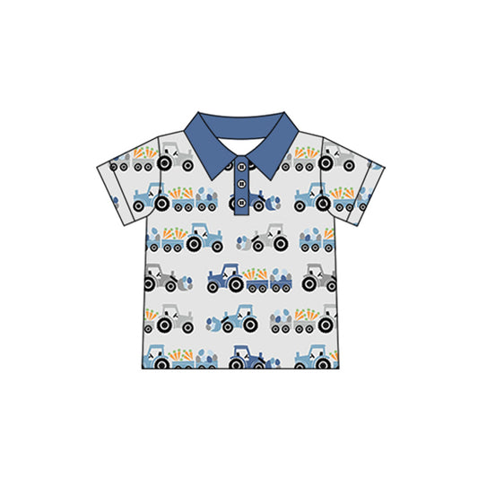 pre order easter tractor polo t-shirt