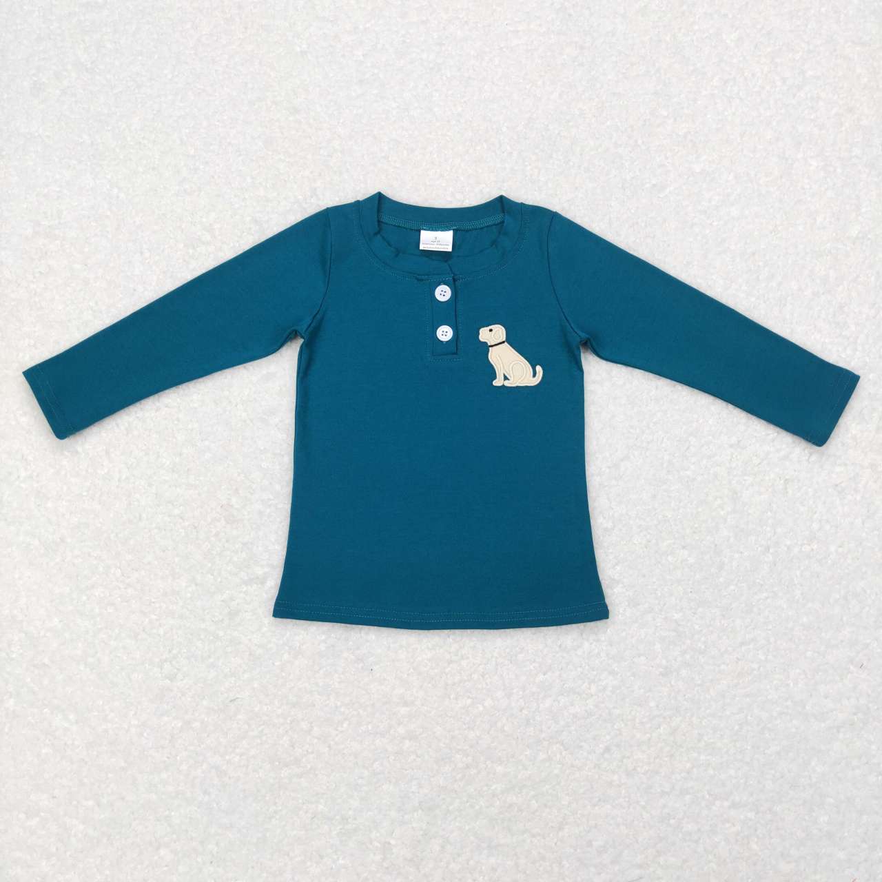 boy cotton dog embroidery pullover