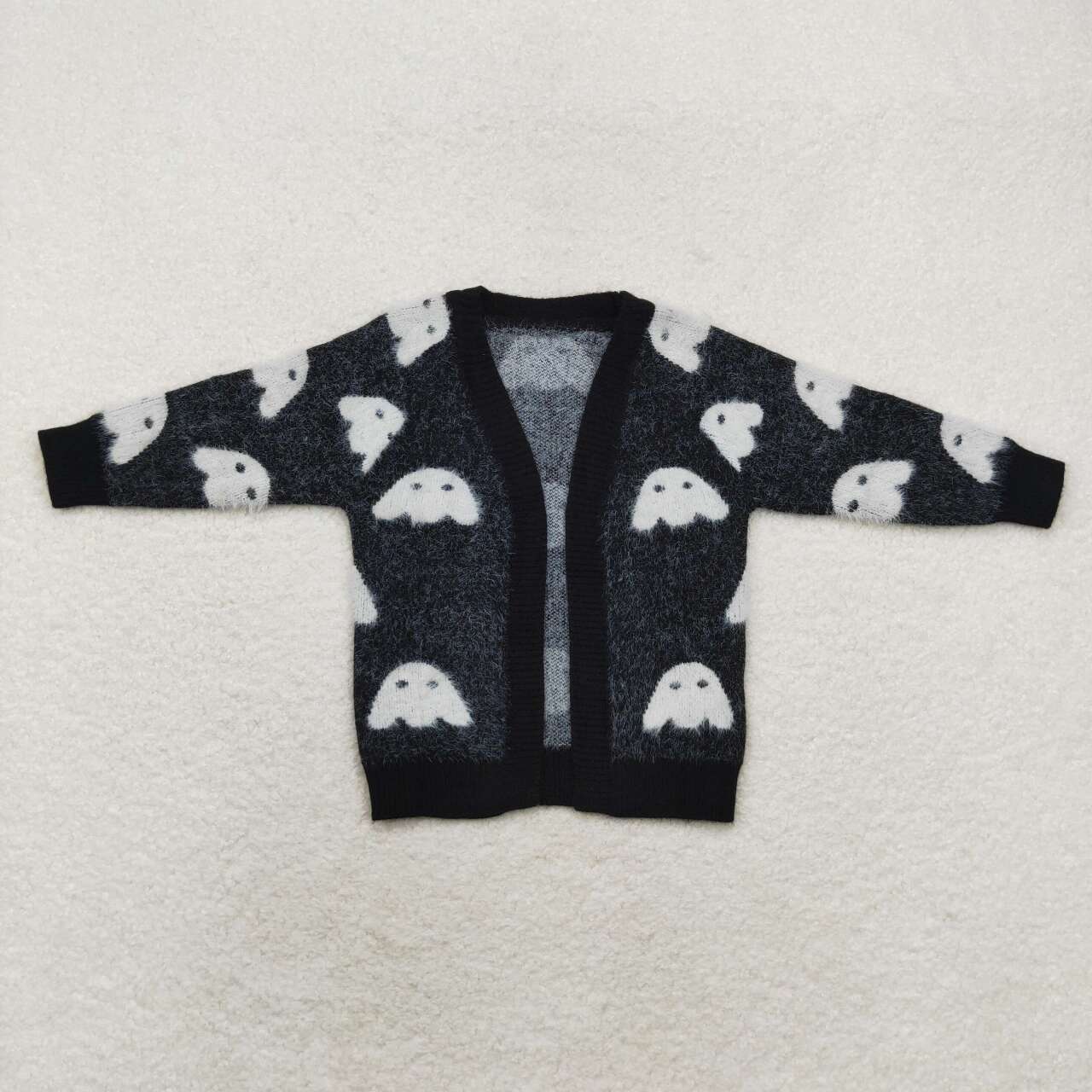 Fuzzy ghost knitted cardigan (sold out won't do restock)