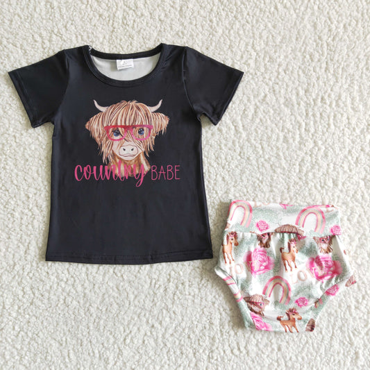 infant clothing country babe bummie set girl