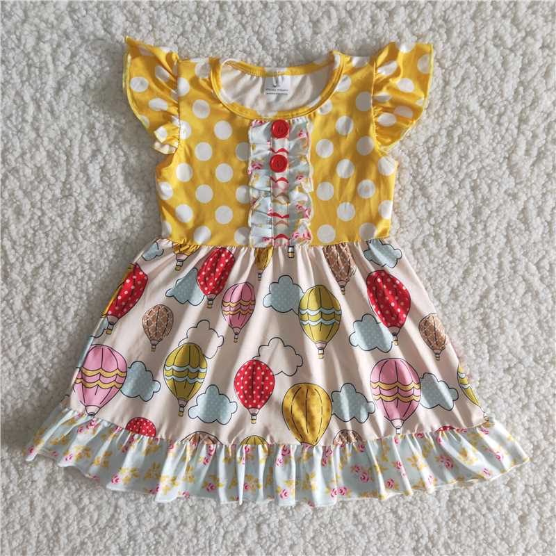 ruffle balloon dress