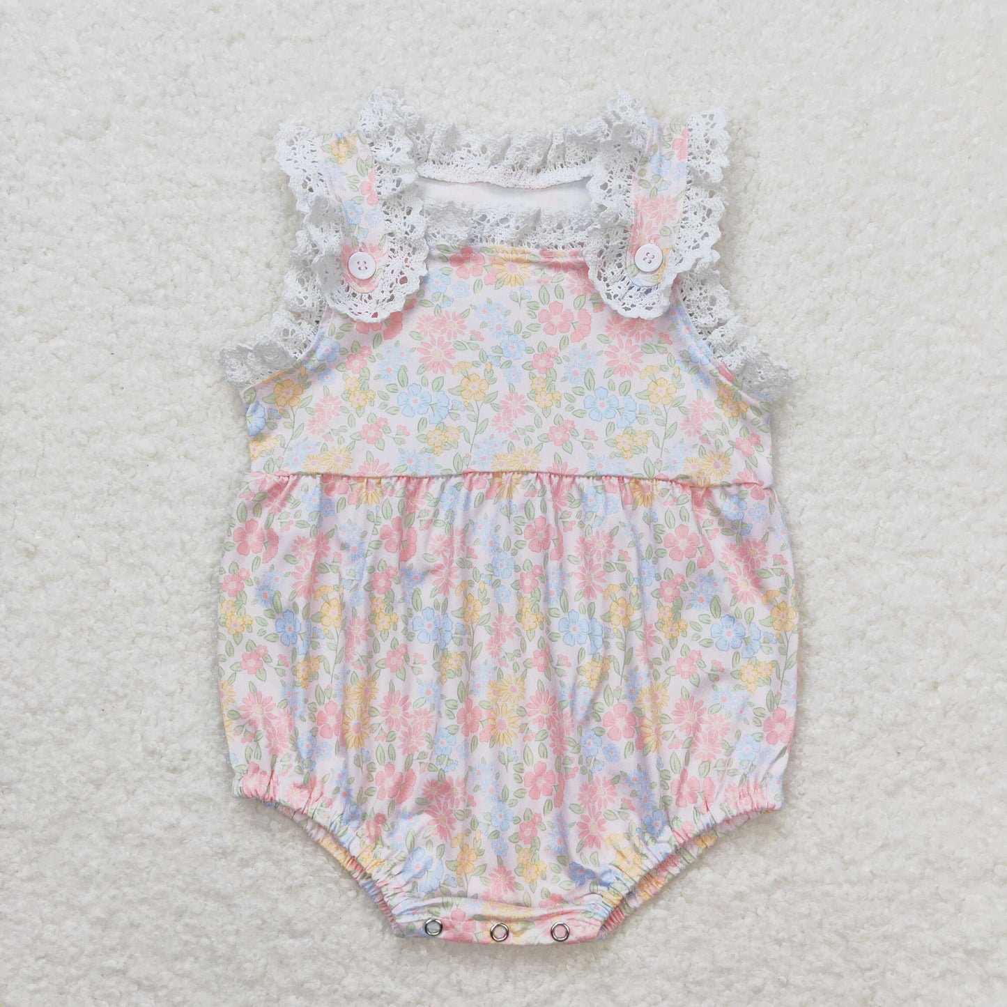 sleeveless floral bodysuit baby clothing