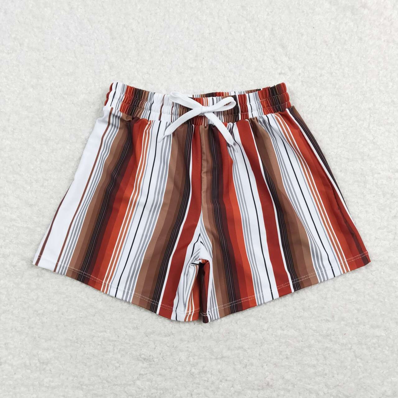 colored lined baby boy swimsuit trunk