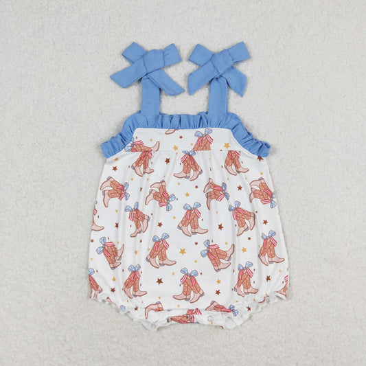 patriotic stars cowgirl boots strap bubble
