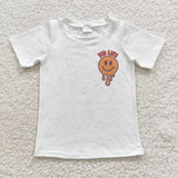 Kid life smile face white t-shirt