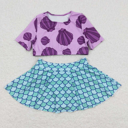 girl mermaid two piece swimsuit