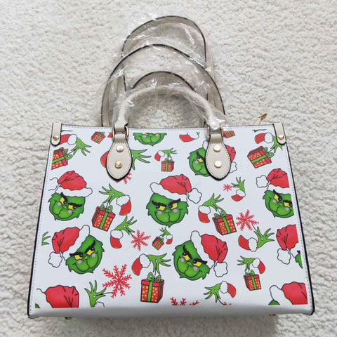 white grinchey girls Christmas tote bag (not do restock)