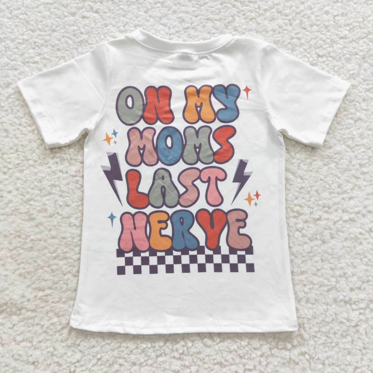 Kid life smile face white t-shirt